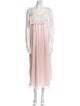 Christian Dior Lace Trim Embellishment Nightgown