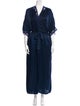 Christian Dior Lace Trim Embellishment Robe