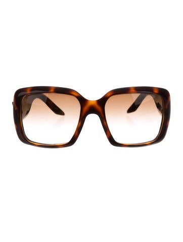 Christian Dior Tortoiseshell Oversize Sunglasses