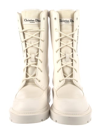 Christian Dior Leather Combat Boots