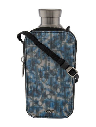DIOR MEN Oblique Travel Flask & Crossbody Phone Case Set