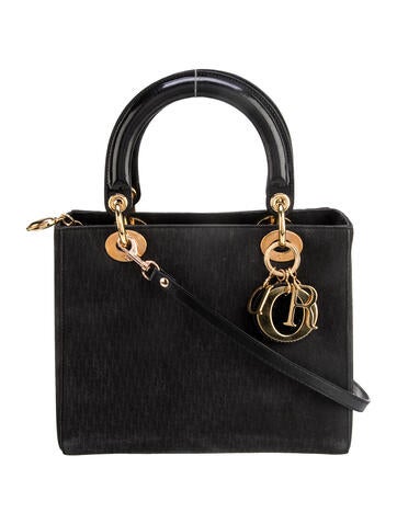 Christian Dior Handle Bags Diorissimo Lady Medium Vintage