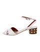 Christian Dior Cannage Pattern Leather Slingback Sandals