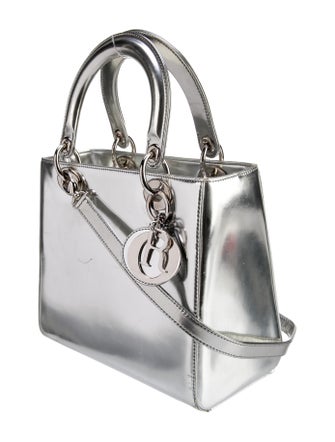 Christian Dior Patent Leather Lady Dior Medium