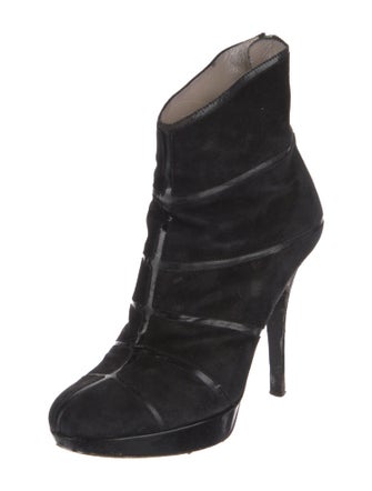 Christian Dior Suede Lace-Up Boots