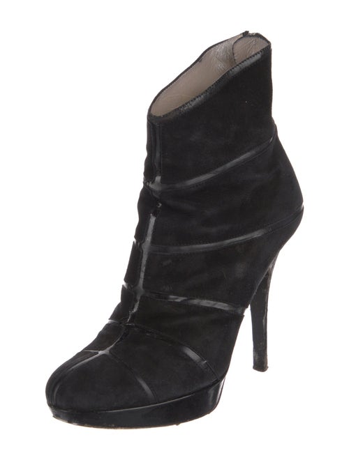Christian Dior Suede Lace-Up Boots