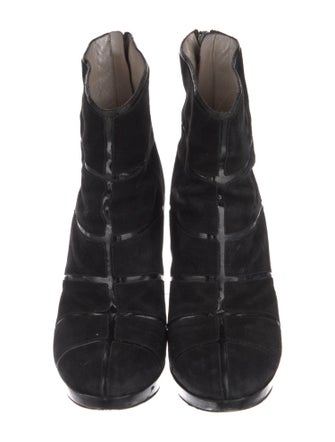 Christian Dior Suede Lace-Up Boots