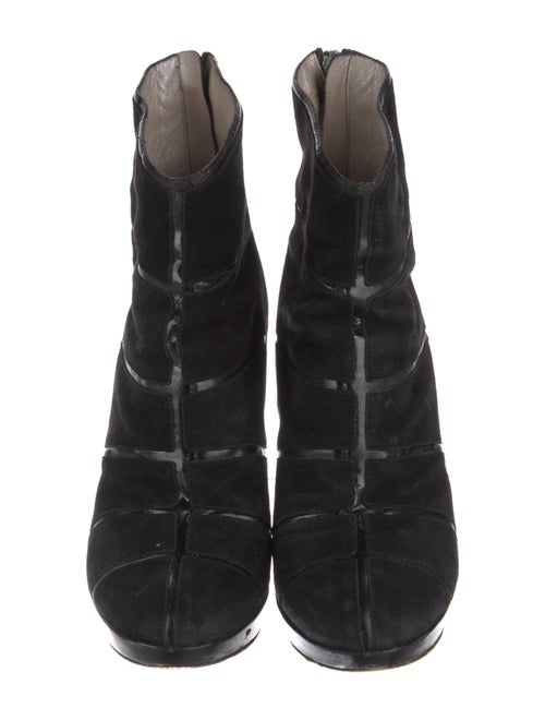 Christian Dior Suede Lace-Up Boots