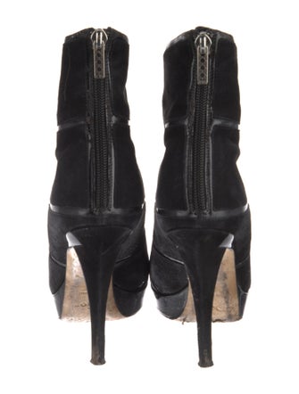 Christian Dior Suede Lace-Up Boots