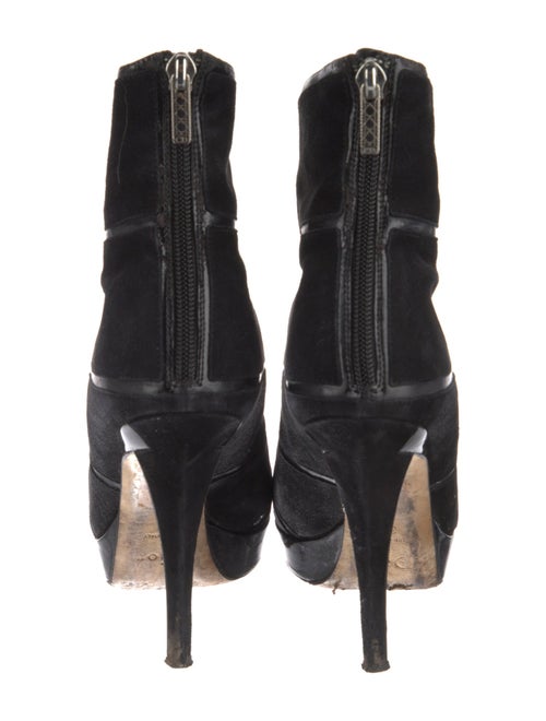 Christian Dior Suede Lace-Up Boots