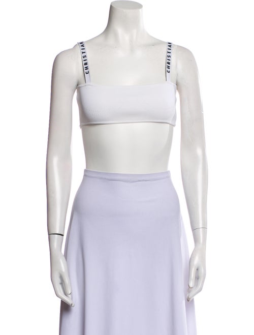 Christian Dior Square Neckline Sleeveless Crop Top