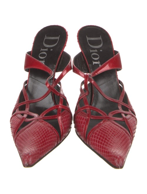 Christian Dior Snakeskin Mules