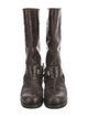 Christian Dior Leather Moto Boots