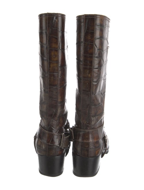 Christian Dior Leather Moto Boots