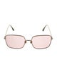 Christian Dior Square Mirrored Sunglasses