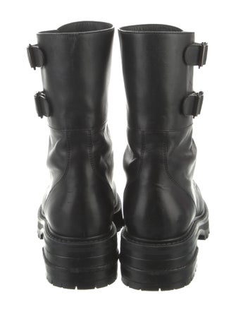 Christian Dior Leather Combat Boots