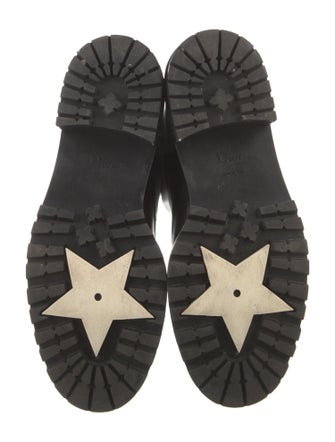 Christian Dior Leather Combat Boots