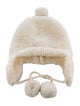 Christian Dior Wool Embroidered Bee Pom-Pom Beanie