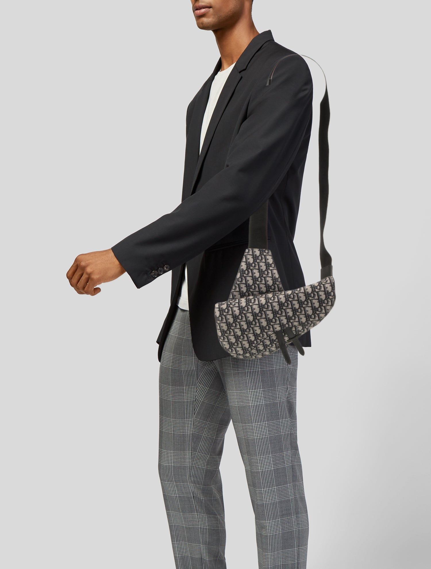 DIOR MEN Oblique Jacquard Saddle