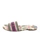 Christian Dior Canvas Printed Slides