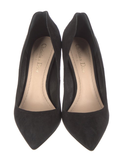 Christian Dior Suede Colorblock Pattern Pumps