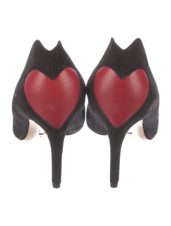 Christian Dior Suede Colorblock Pattern Pumps