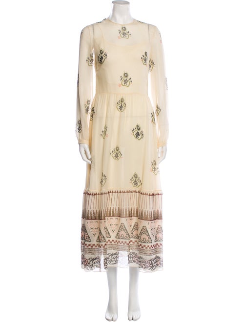 Christian Dior Printed Long Dress