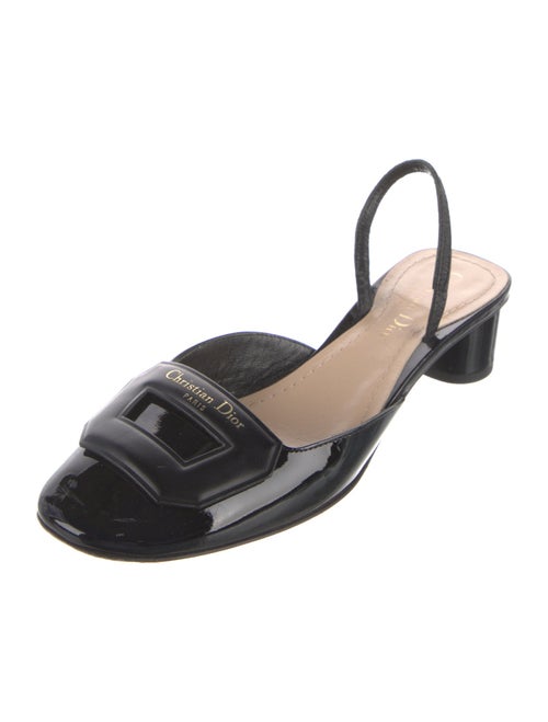 Christian Dior Patent Leather Slingback Pumps