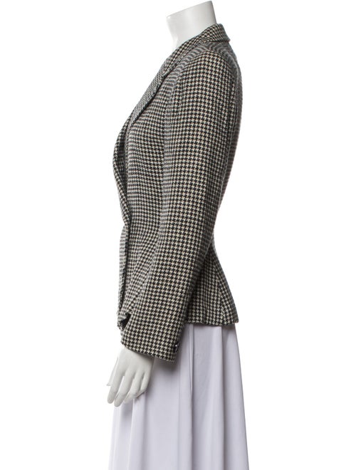 Christian Dior Houndstooth Print Blazer