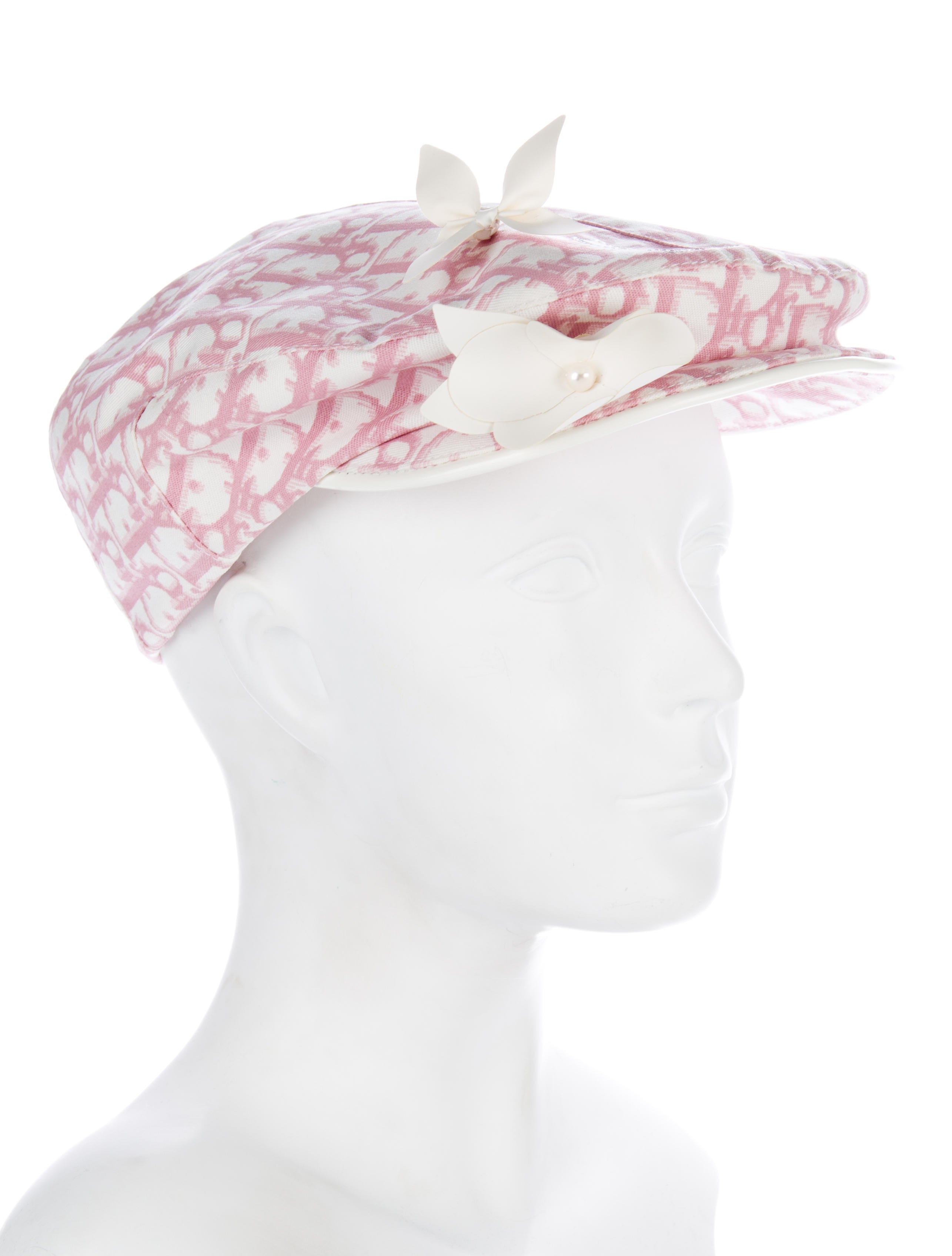 Christian Dior Diorissimo Newsboy Cap - Pink Hats, Accessories