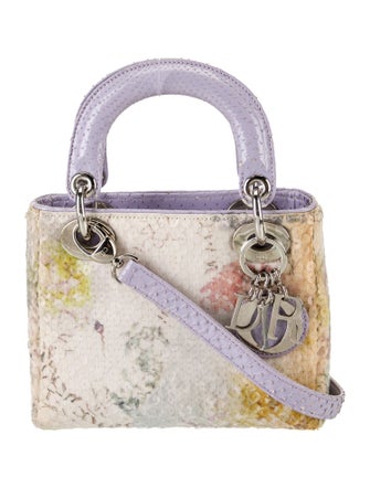 Christian Dior Snakeskin Lady Dior Mini