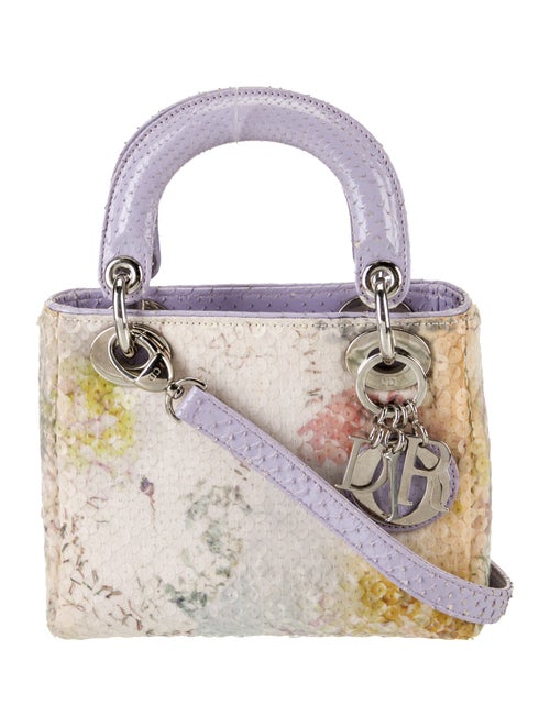 Christian Dior Snakeskin Lady Dior Mini