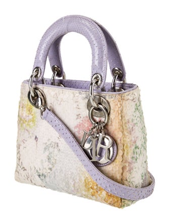Christian Dior Snakeskin Lady Dior Mini
