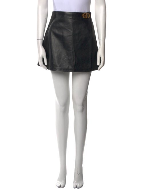 Christian Dior Leather Mini Shorts