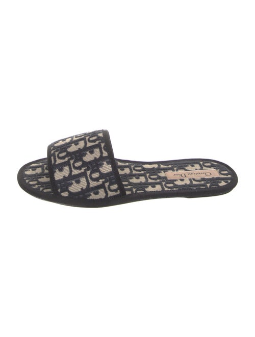 Christian Dior Oblique Jacquard Terry Cloth Slides