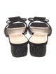 Christian Dior Leather Crystal Embellishments Slides