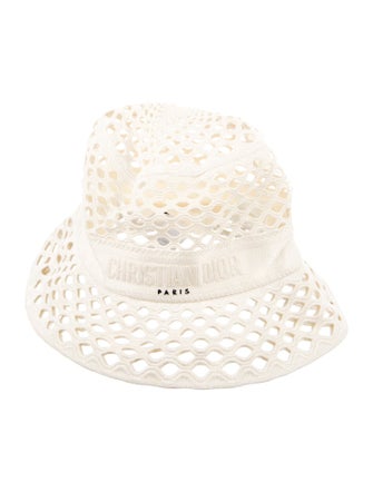 Christian Dior Open woven knit bucket hat