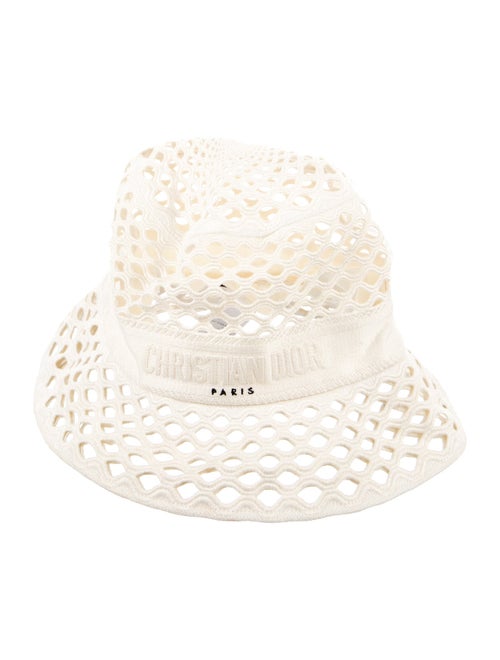 Christian Dior Open woven knit bucket hat