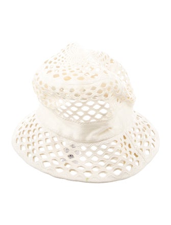 Christian Dior Open woven knit bucket hat