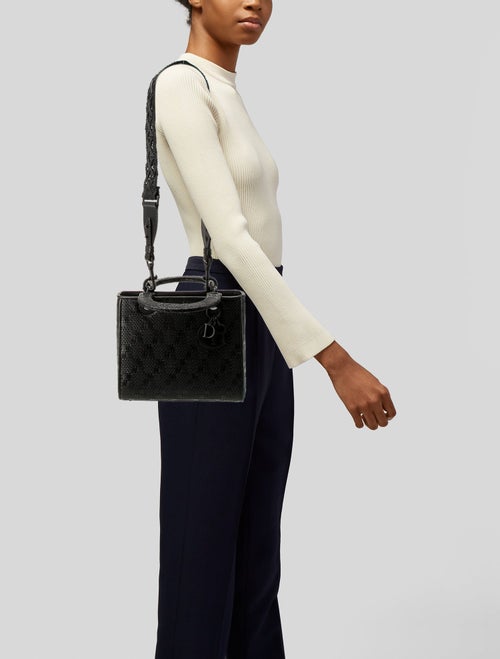 Christian Dior Leather Lady Dior Medium