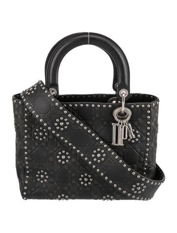 Christian Dior Handle Bags Cannage Lady Medium