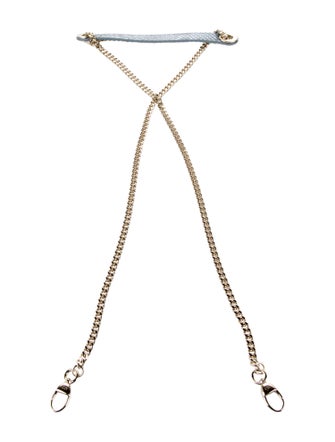 Christian Dior Snakeskin Chain-Link Bag Strap
