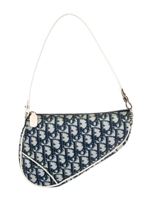 Christian Dior Diorissimo Saddle Pochette Vintage