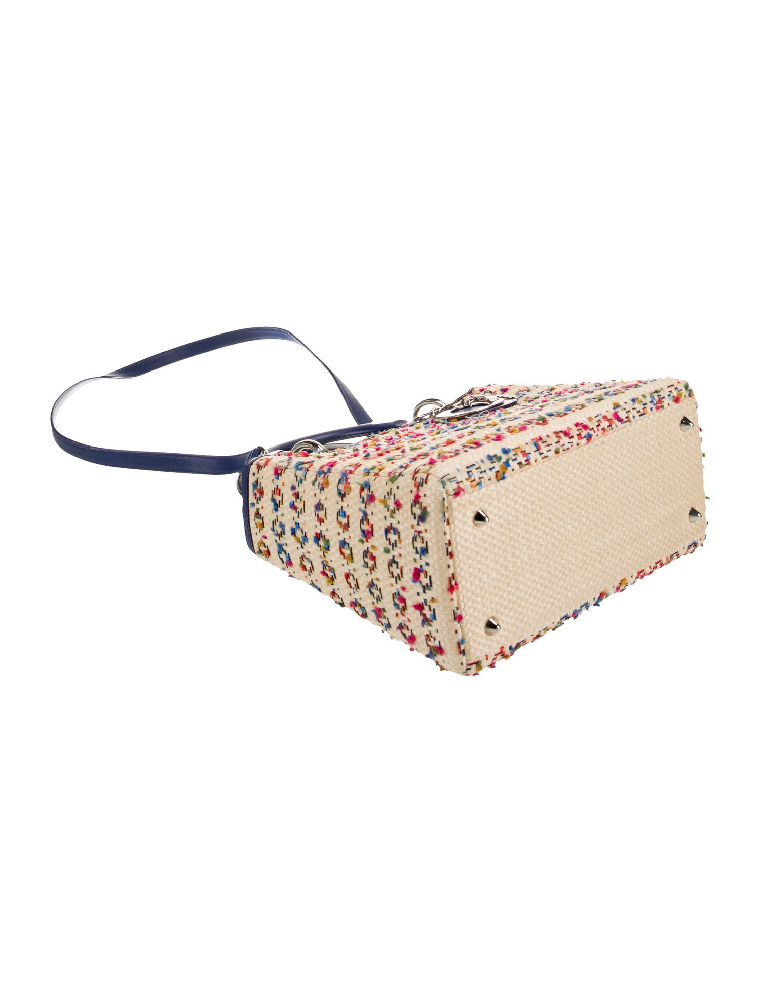 Christian Dior Raffia Lady Dior Medium - Neutrals Handle Bags
