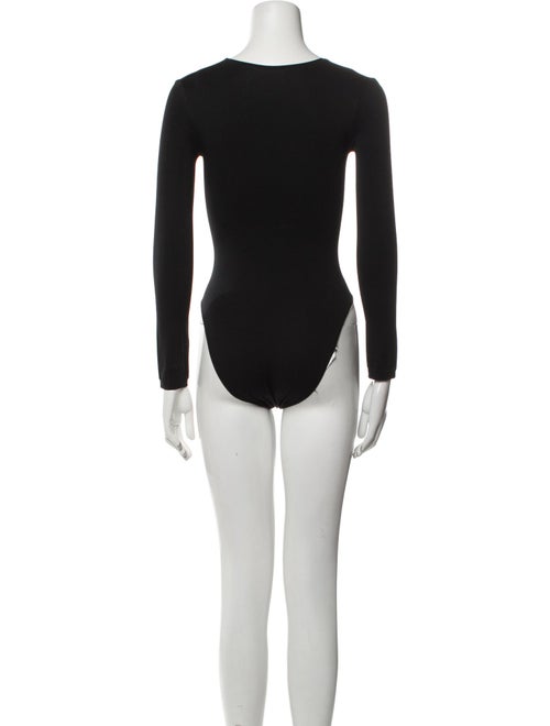 Christian Dior Scoop Neck Long Sleeve Bodysuit