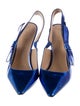 Christian Dior Leather Bow Accents Slingback Pumps