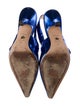 Christian Dior Leather Bow Accents Slingback Pumps