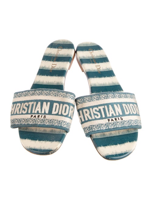 Christian Dior Dway Canvas Slides