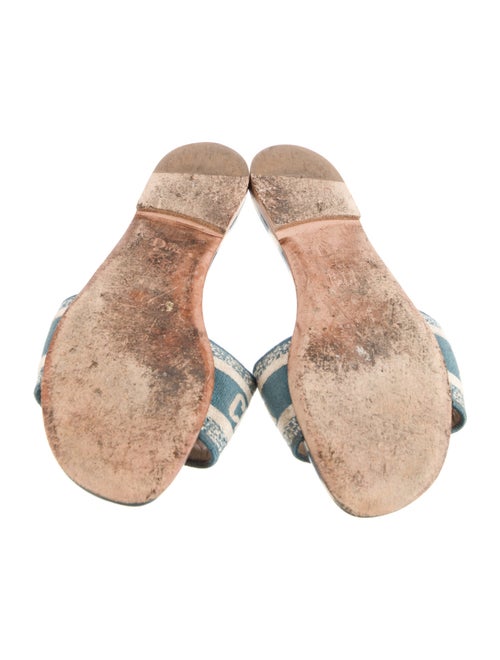 Christian Dior Dway Canvas Slides