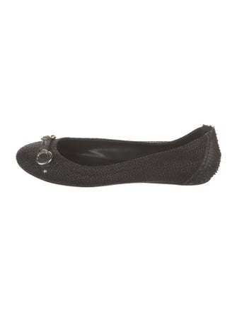 Christian Dior Raffia Ballet Flats